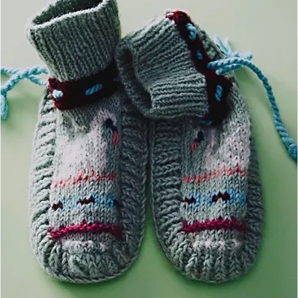 Free People Frosty Friends Slipper Socks From French Knot SWAN NEW - Picture 3 of 4